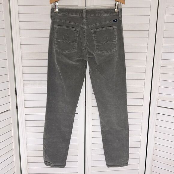 Lucky Brand Pants Size 8 Corduroy Gray Sofia Skinny Stretch 8/29 - Picture 5 of 11